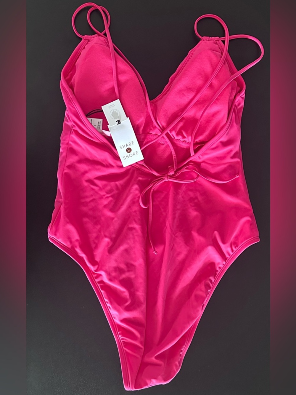 Shade & Shore Hot Pink One-Piece Swimsuit - Picture 2 of 4
